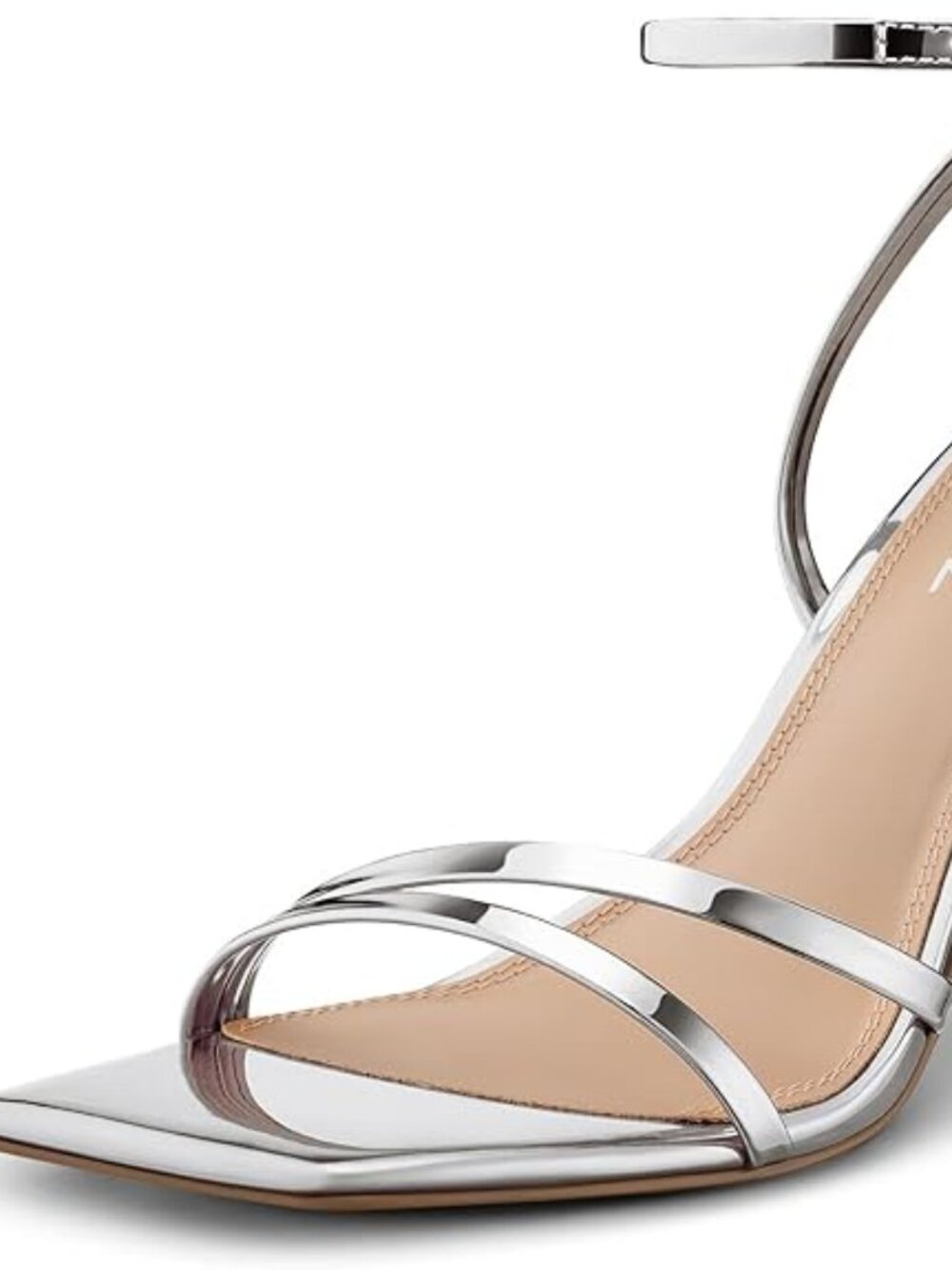 Women Chunky High Heels: 3.5 Inch Strappy Chunky Heels, Fashion for Wedding Part